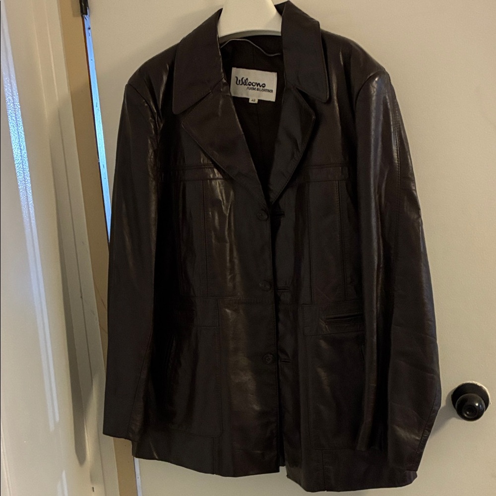 Wilsons Leather Dark Brown Men’s Jacket - Picture 2 of 15